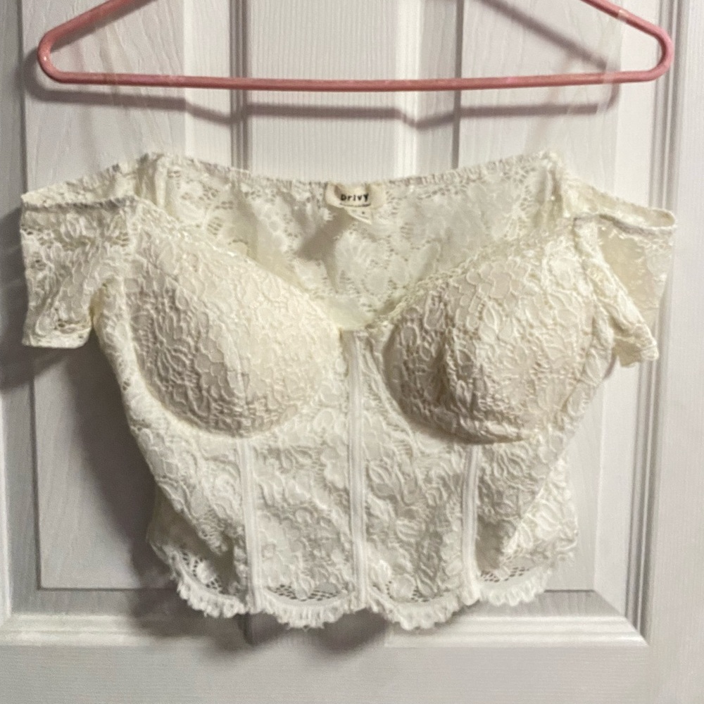 Off the Shoulder Laced Top